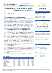 2023年半年报点评：业绩短期承压，持续开拓新业务模式