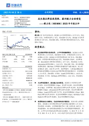 2023年中报点评:成长期品牌表现亮眼,盈利能力全面修复