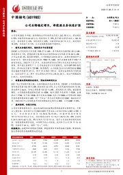 公司业绩稳定增长,新能源业务快速扩张
