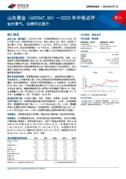 2023年中报点评：金价景气，业绩同比提升