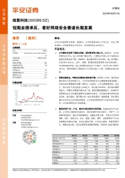 短期业绩承压,看好网络安全赛道长期发展