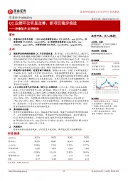 华鲁恒升点评报告：Q2业绩环比明显改善，新项目稳步推进