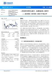 2023年中报点评:二季度净利润环比提升,拟建设泰国二期项目