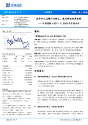 2023年中报点评：淡季扣汇业绩环比转正，盈利弹性初步显现