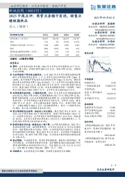 2023中报点评：商管业务稳中有进，销售业绩短期承压