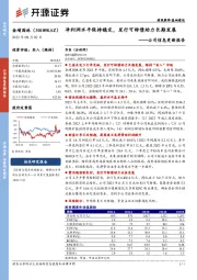 公司信息更新报告：净利润水平保持稳定，发行可转债助力长期发展