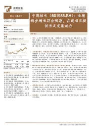 业绩稳步增长符合预期,在建项目提供长足发展动力