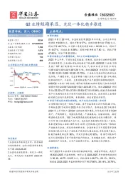 Q2业绩短期承压,光伏一体化稳步推进