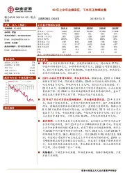 23年上半年业绩承压,下半年正持续改善