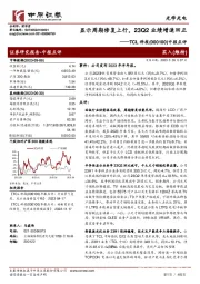 中报点评:显示周期修复上行,23Q2业绩增速回正