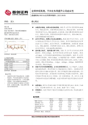 公司简评报告:业绩持续高增,平台化布局提升公司成长性