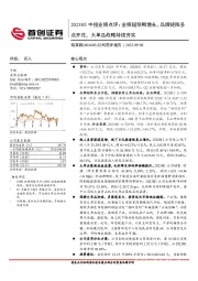 公司简评报告：2023H1中报业绩点评：业绩超预期增长，品牌矩阵多点开花，大单品战略持续夯实