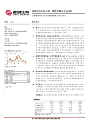 公司简评报告：深耕地方水务工程，转型智慧水务进行时