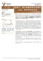 公司首次覆盖报告：金橙子：激光振镜控制系统领先企业，软硬件协同发展