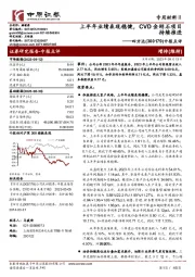 中报点评：上半年业绩表现稳健，CVD金刚石项目持续推进