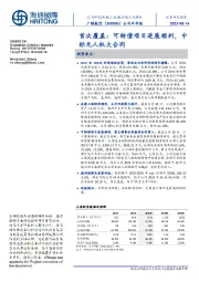 公司半年报:首次覆盖:可转债项目进展顺利,中标无人机大合同