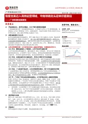 广深铁路深度报告：有望全面迈入高铁运营领域，华南铁路龙头迎来价值重估