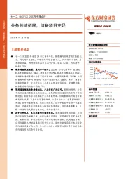 2023年中报点评:业务领域拓展,储备项目充足