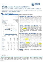 首次覆盖：扩张阳极产能稳固龙头地位，布局负极培育第二成长曲线