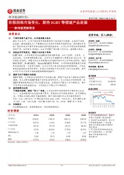 新洁能更新报告：积极拥抱市场变化，期待IGBT等领域产品进展