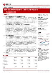 特变电工更新报告：输变电业务维持较快增长，海外业务景气度较高