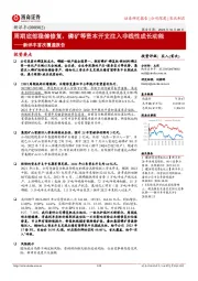 新洋丰首次覆盖报告:周期底部稳健修复,磷矿等资本开支注入非线性成长动能