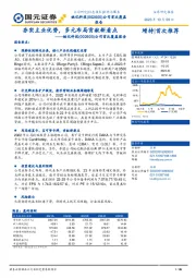 公司首次覆盖报告：夯实主业优势，多元布局贡献新看点