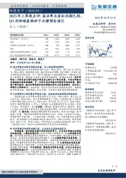 2023年三季报点评:高功率业务红利期已到,Q3利润端表现好于业绩预告指引