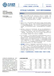 公司半年报：非呼吸类产品恢复增长，专利中药研发持续推进