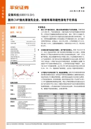 国内CMP抛光液领先企业，积极布局功能性湿电子化学品