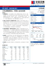 公司业绩短期承压，外销收入呈向好态势