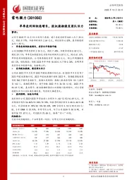 单季度利润快速增长,股权激励激发团队活力