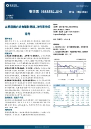 三季度国内销售增长亮眼，净利率持续提升