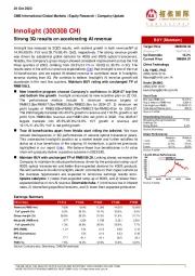 Strong 3Q results on accelerating AI revenue