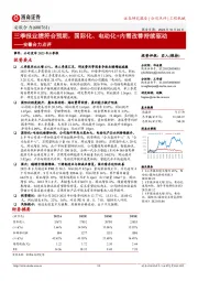 安徽合力点评：三季报业绩符合预期，国际化、电动化+内需改善持续驱动