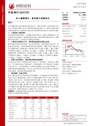 收入稳健增长,盈利能力持续承压