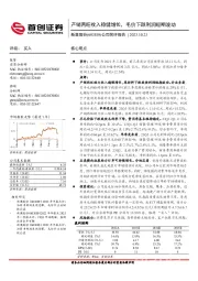 公司简评报告：产销两旺收入稳健增长，毛价下跌利润短期波动