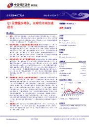 Q3业绩稳步增长，全球化布局加速成长