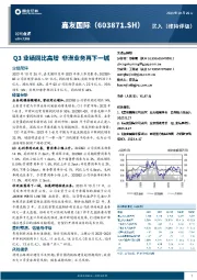 Q3业绩同比高增 非洲业务再下一城