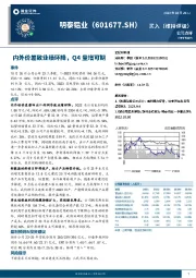 内外价差致业绩环降，Q4量增可期