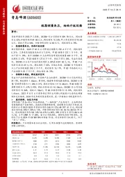 国联证券-公司季报点评-短期销量承压，结构升级延续