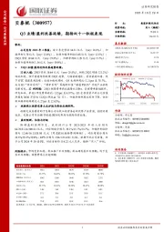 国联证券-公司季报点评-Q3业绩／盈利改善延续，期待双十一积极表现