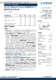 2023年三季报点评:2023Q3业绩高增697%,期待新水岛应用加速