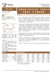 中高档产品放量增长，Q3业绩超预期