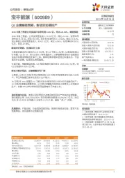Q3业绩略超预期,新项目如期投产