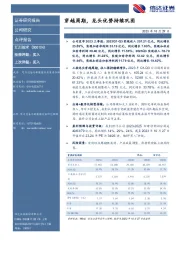 穿越周期,龙头优势持续巩固