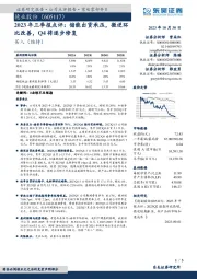 2023年三季报点评：储能出货承压，微逆环比改善，Q4将逐步修复