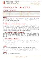 寿险转型成效显现,NBV延续高增