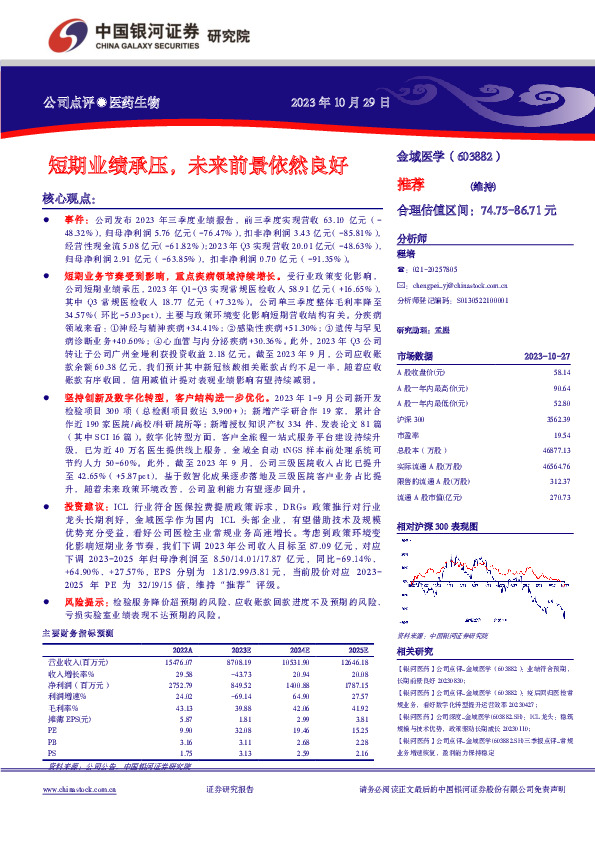 短期业绩承压，未来前景依然良好