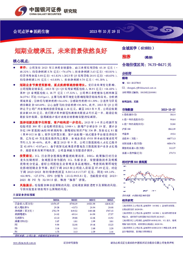 短期业绩承压，未来前景依然良好